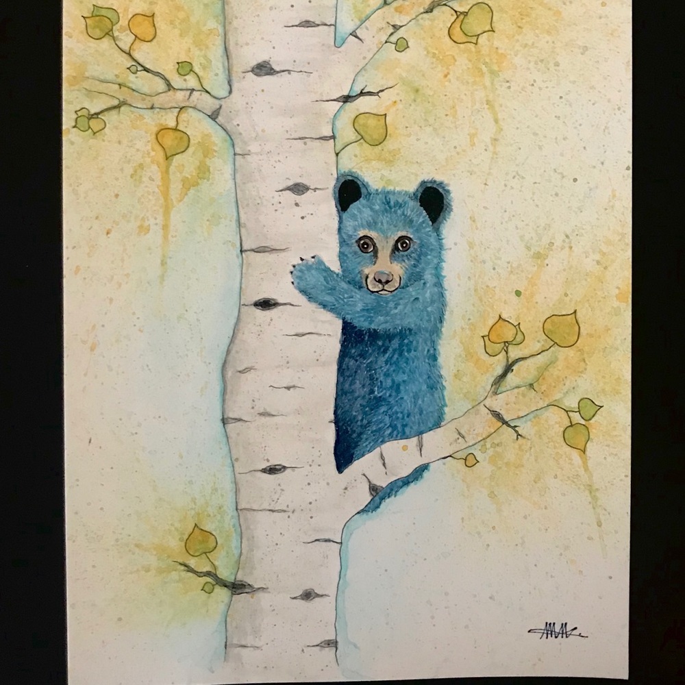 Aspen Bear Watercolor Print(5x7 inches)